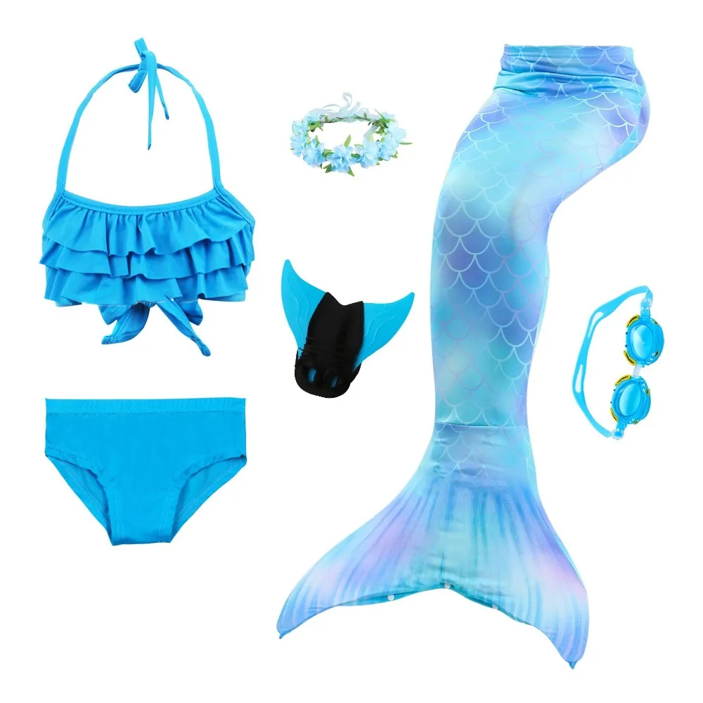 Hot-Children-Swimming-Mermaid-Tails-With-Monofin-Costume-Girls-Kids-Swimsuit-Ariel-Swimmable-Mermaid-Tail-for(12)