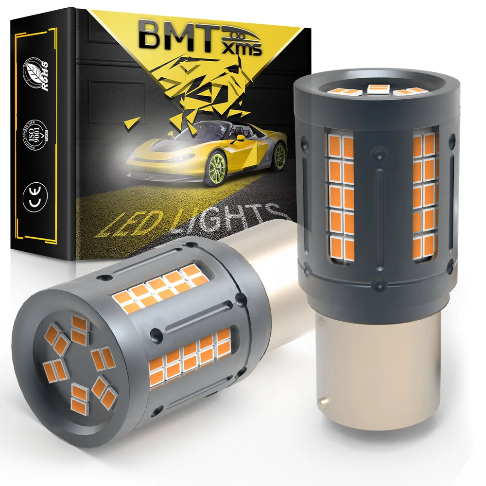 Светодиодные поворотники BMTxms без Hyper Flash P21W PY21W BA15S BAU15S W21W 7440 1156 7507 Canbus ошибок