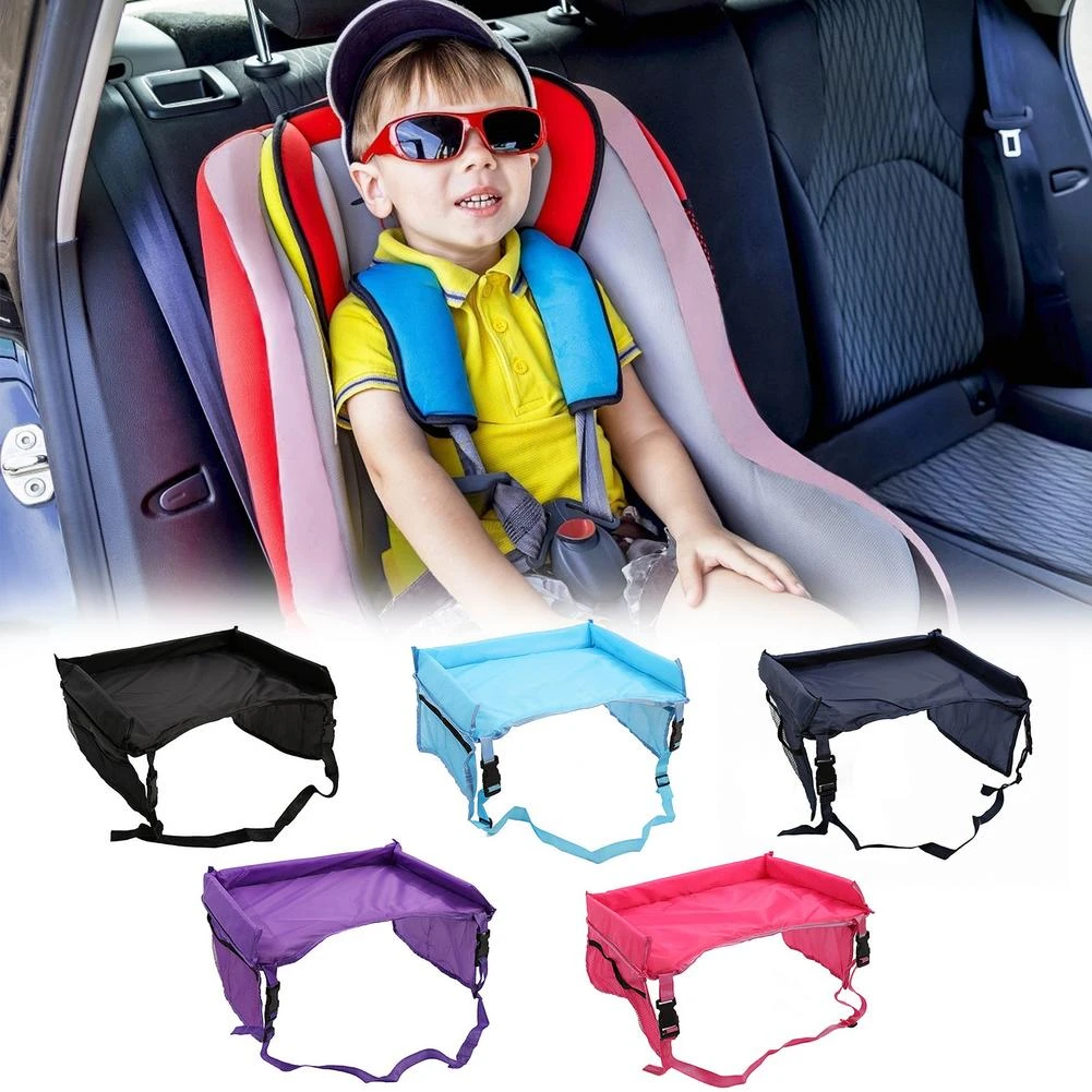 Bandeja de viaje para asiento de coche para niños, organizador asiento de coche para niños, mesa portátil impermeable, organizador asiento de coche para bebé, novedad|Accesorios de cochecitos bebé| -