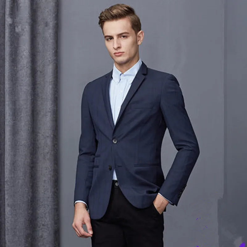 Men-s-suits-wool-two-single-breasted-jacket-small-suit-casual-clothes-single-fashion-men-s