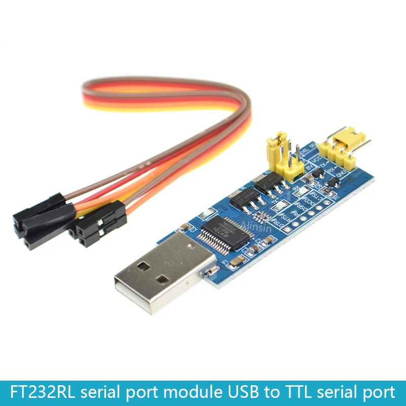 Модуль последовательного порта USB FT232RL для TTL маленькая плата 5 в 3 1 8 уровень