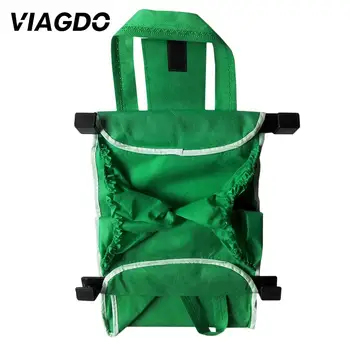 

Reusable Shopping Bags Storage Bag Tote Super Market Trolley Foldable Nonwoven Fabric Green Versatile