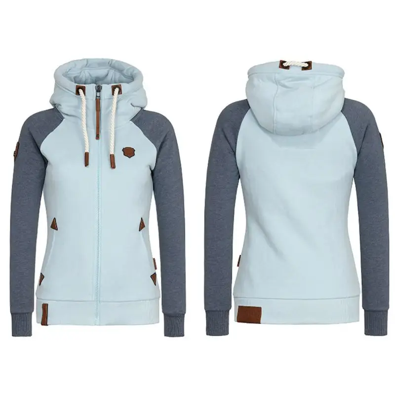 

2019 Spring Women Hooded Coat Windbreaker Female Zipper Windproof Outerwear Basic Jacket Coat Tops Plus Size S-5XL
