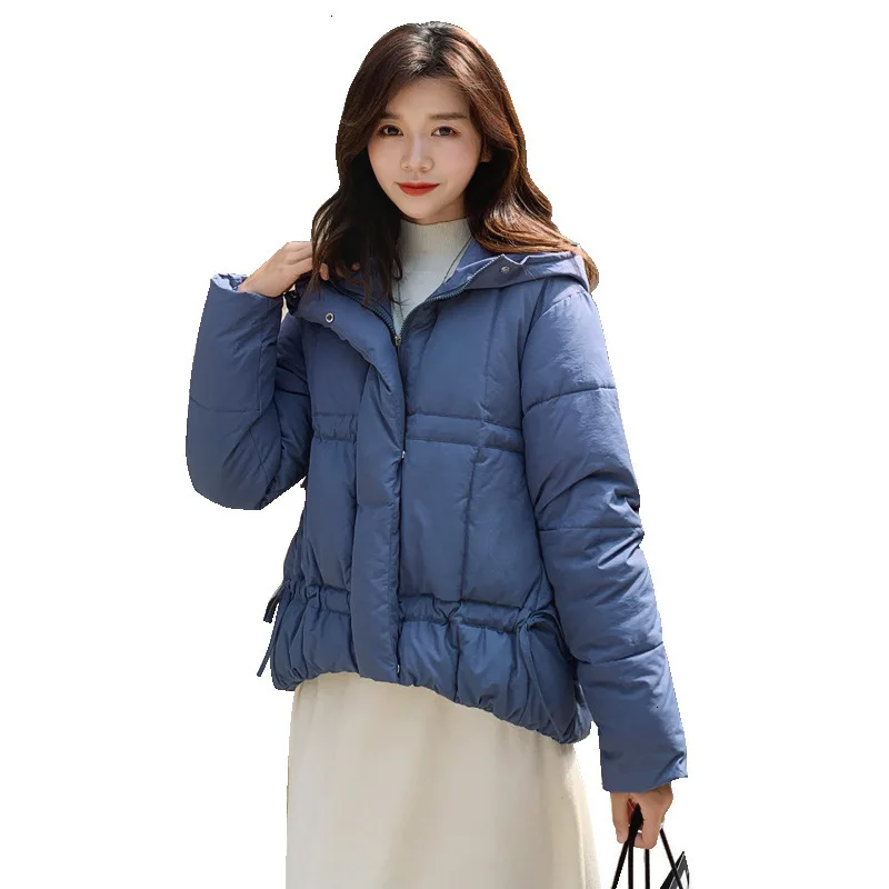 Abrigos Mujer Invierno 2019 короткая зимняя куртка женская меховая хлопковая стеганая