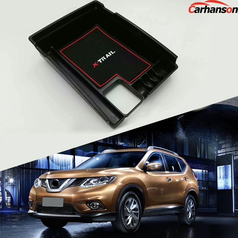Автомобильные аксессуары для Nissan X-Trail X Trail T32 подлокотник коробка для хранения центральная консоль контейнер лоток держатель для укладки уборки 17