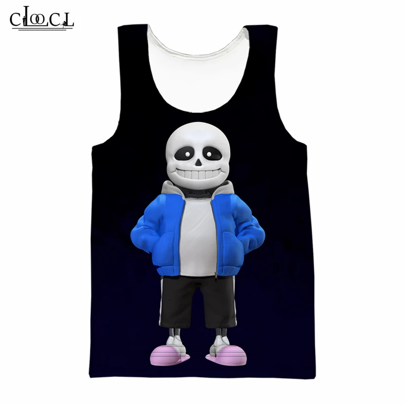 Игры Undertale модная мужская одежда 3D принт майка топы для мужчин/женщин Уличная Повседневная Спортивная безрукавка пуловеры B74 - Цвет: Tank Tops 1