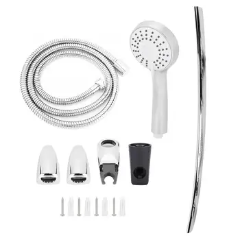 

Shower Room Stainless Steel Lifting Shower Set Shower Head Hose Bracket Kit Bathroom Accessories Bathroom Shelf Rack