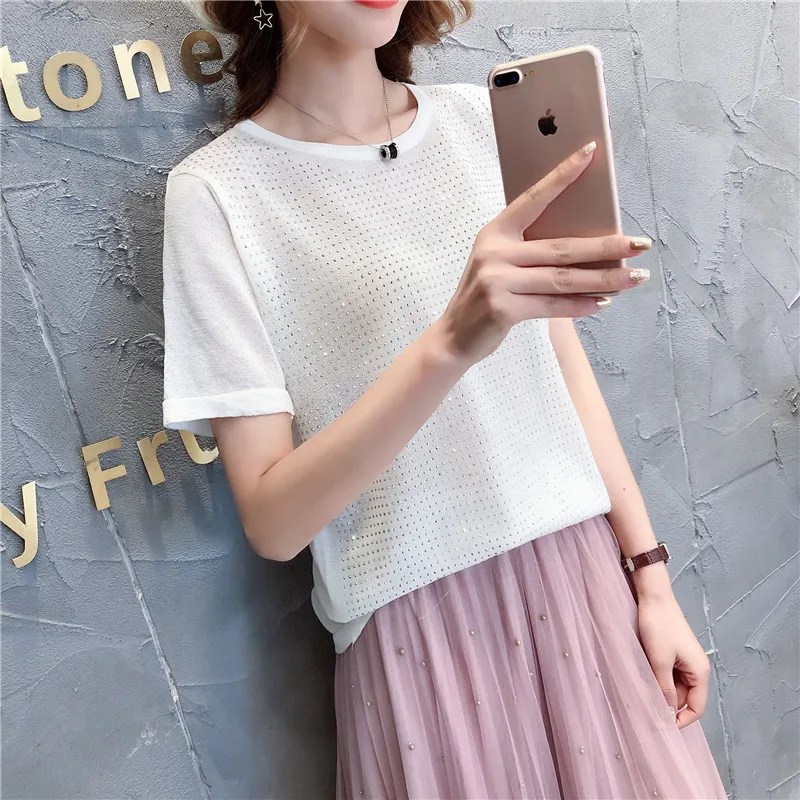 9242 real shot new bright diamond round neck short sleeve 35- 3 rows of 2 shelves in the attic