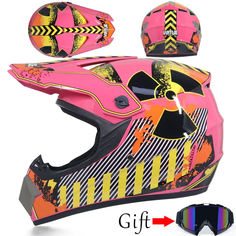Profesional Off-Road Motorcycle Helmet ，Light Weight Suitable For Kid ATV Dirt Bike Downhill Mountain Helmet DOT Approved Casco