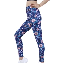 

CHSDCSI Fitness Sports Running High Waist Yuga Long Pants Women Flowers Print Workout Leggings Athletic Hot Roupas Femininas