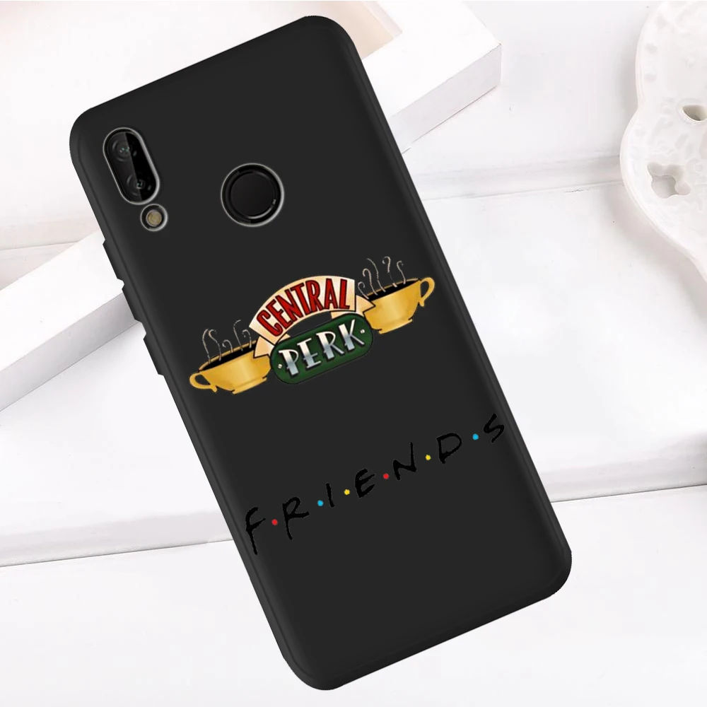 Для huawei P8 P10 P20 P30 Коврики 10 20 Honor 8 8X 9X 8C 9 V20 30 10 Lite Plus Pro Чехол для телефона чехол coque из мягкой кожи Центральная кофейня друзей