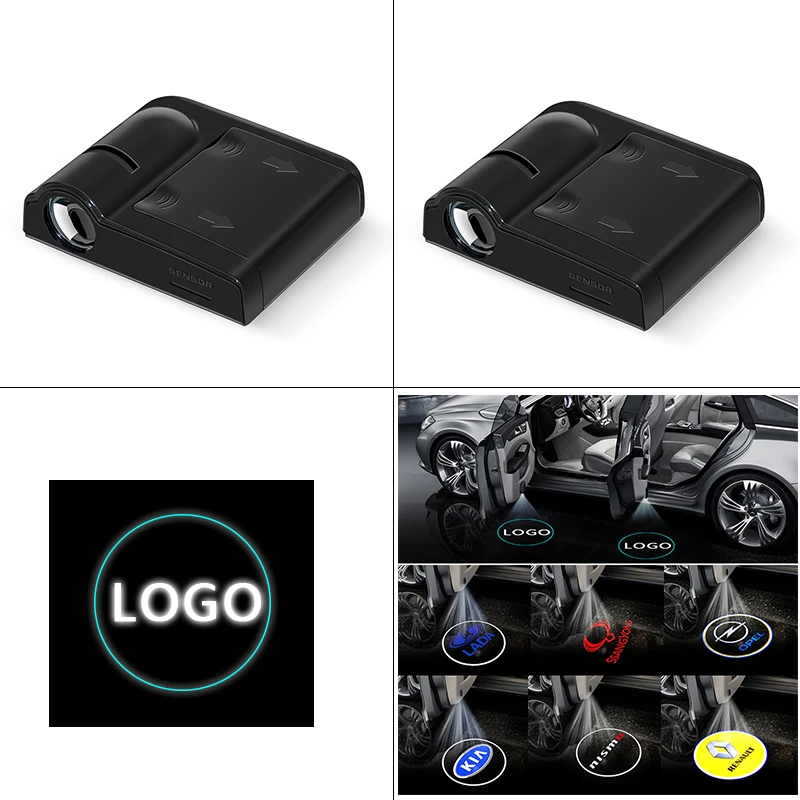 

2pcs Car Logo Projection Lamp Auto LED Badge Door Welcome Light for Toyotas Corolla Yaris Rav4 Avensis Auris Camry C-hr 86 Prius