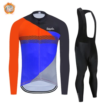 

2020 Pro Team Winter Cycling Clothing Ropa Ciclismo Hombre Long Sleeve Cycling Bib Pants Set MTB Bike Uniform 19D Pad Raphaful