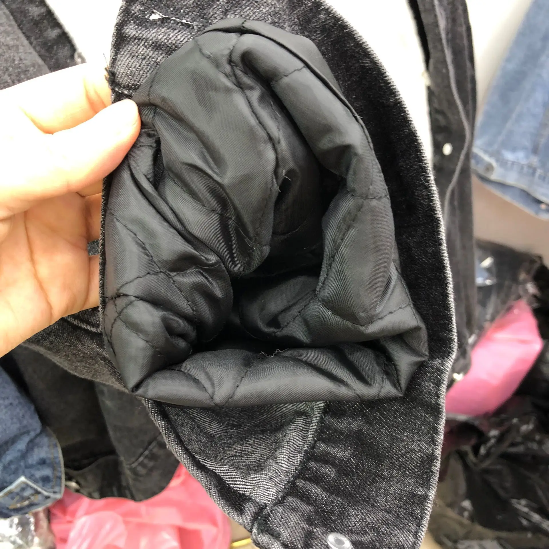Real Fur Denim Jacket Women Winter Black Jeans Jacket Female New Medium Long Plushing Thickened BF Student Cotton-padded Hooded