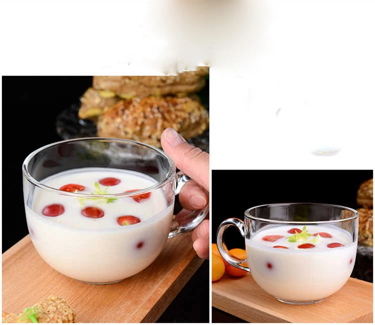 Овсяная чашка, чашка для завтрака, чашка для молочных зерен, стеклянная чашка, домашняя Милая чашка для воды с большим животом, большой рот, стакан, чашки и кружки для путешествий