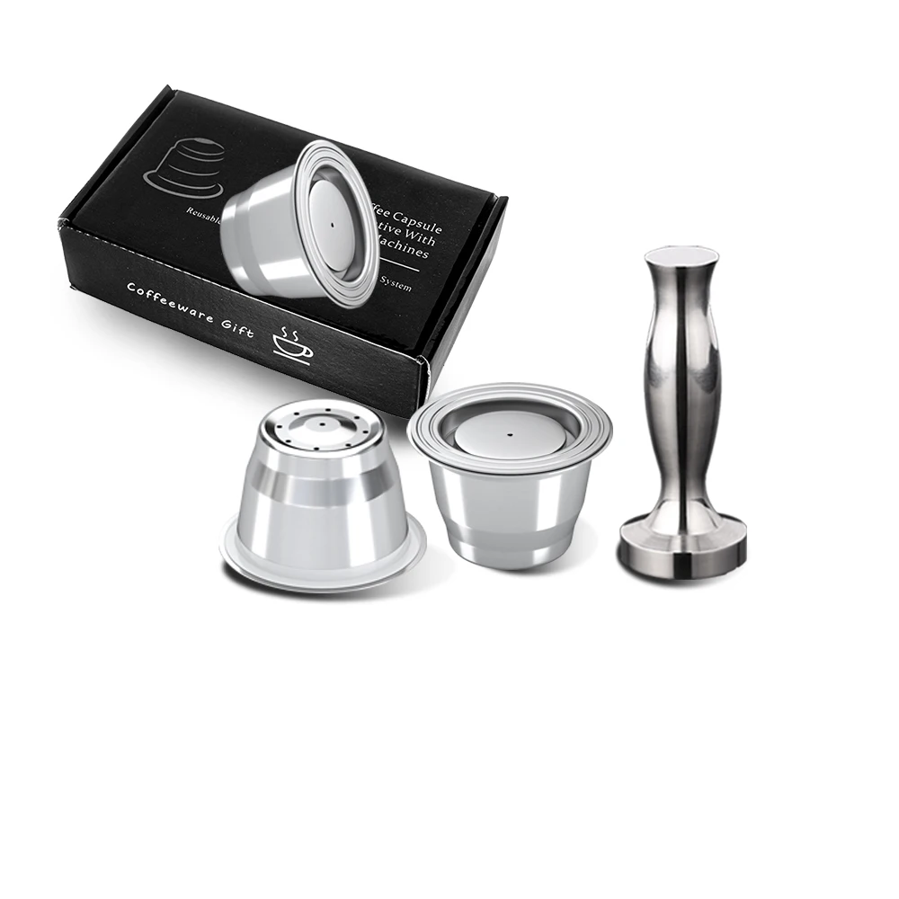 Nespresso Reusable Coffee Capsule Stainless Steel Refillable Filters Espresso Cup Fit For Inissia & Pixie Maker Machine | Дом и сад