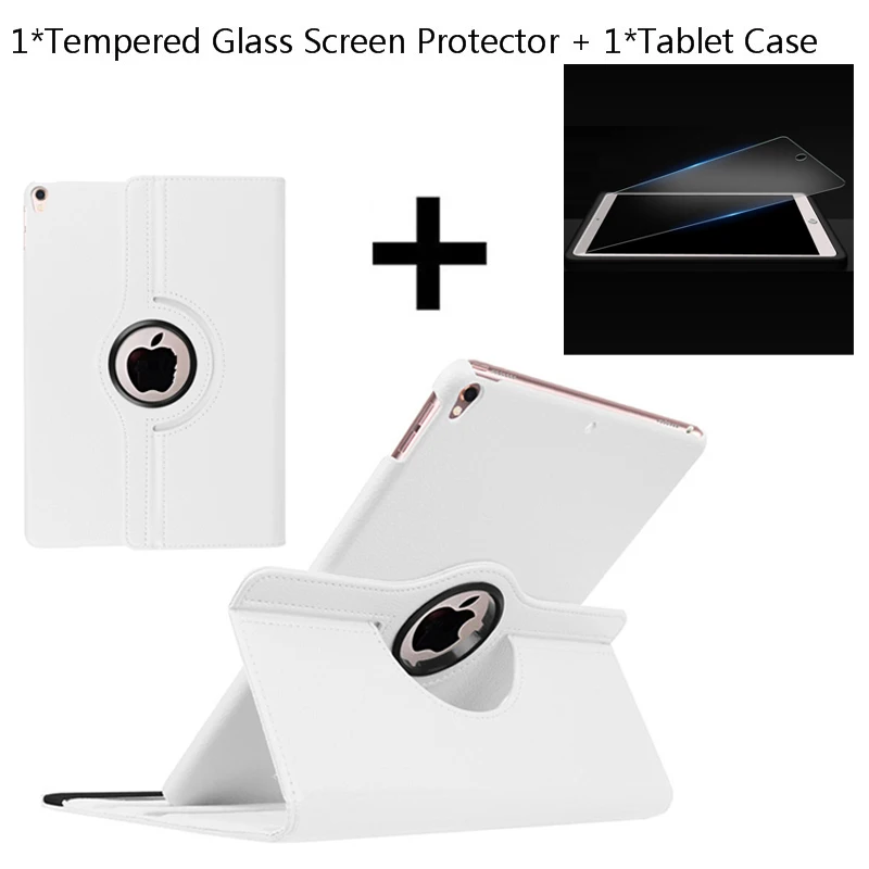 

Capa Funda Leather Smart Cover+Tempered Glass Screen Protector For IPad Air 3 10.5 2019 A2152 For IPad Pro 10.5 A1701 2017 Case