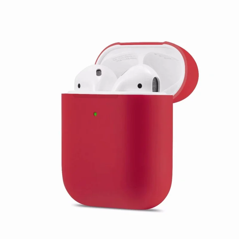 Тонкий силиконовый наушник чехол для Apple Airpods 2 чехол для AirPods Беспроводная зарядная коробка ультра тонкий для AirPods 2 защитный чехол
