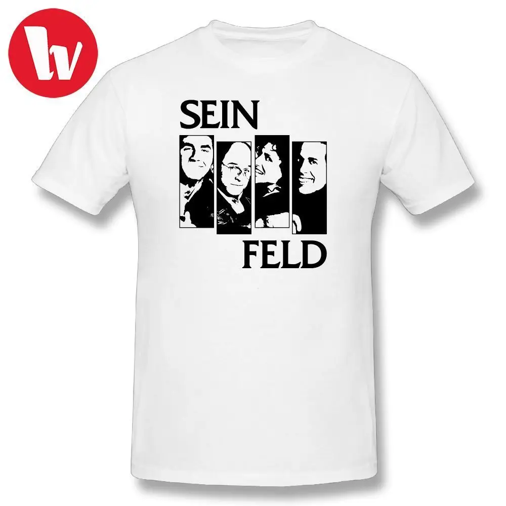 Black Flag T Shirt Seinfeld Tee Cotton T-Shirt Short Sleeve 100% Casual Summer Men's Shirts Big Plus Size 5XL 6XL | Мужская одежда