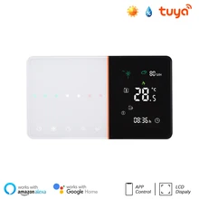 Tuya WiFi Smart Thermostat with Weather Station, Temperature Controller Work for Electric Floor Heating Water/Gas Boiler