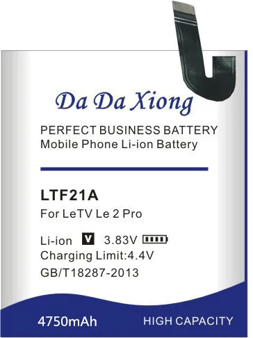 4750 мА/ч, LTF21A Батарея для Letv LeEco Le 2(pro) le 2S le S3 X20 X626 X528 X621 X625 X25 X525 X620 X520 X522 X527 X526 Батарея