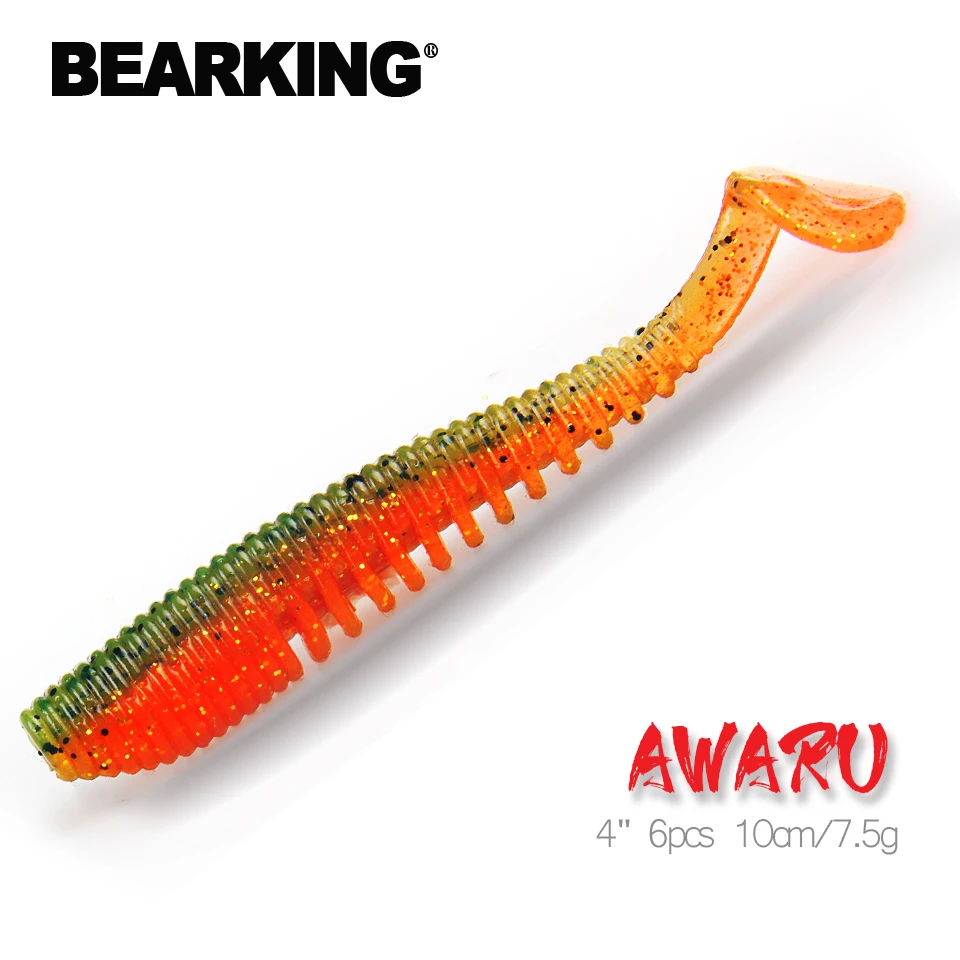 2018 лидер продаж приманка для рыбной ловли Bearking Мягкая S06 профессиональная 4 дюйма
