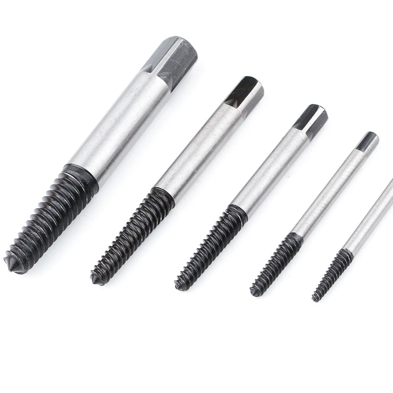 

5PCS Screw Extractor Drill Bits Guide Broken Damaged Bolt Remover Car-styling Storage Box Car Repair Tools Water Pipe Repair