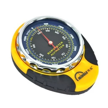 

Outdoor Mountaineering Altitude Barometer Mechanical Carabiner Thermometer Four-in-one Compass Altimeter Thermometer Meter ZX00