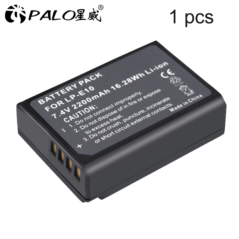 1pcs LPE10 LP-E10 LP E10 LPE10 Камера Батарейки+ ЖК-дисплей USB Dual Зарядное устройство для цифровой однообъективной зеркальной камеры Canon EOS 1100D 1200D 1300D поцелуй X50 X70 X80 Rebel T3 T5 T6 L10 - Цвет: 1pcs LPE10
