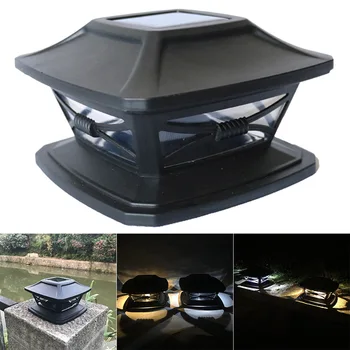 

Waterproof Outdoor Solar Fence Light LED Post Cap Light for Fence Deck Patio _WK