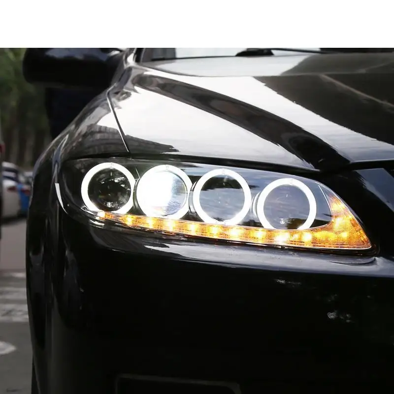 Запуск автомобилей Лампа Cob Drl Запчасти светодиодные фары автомобиля задние