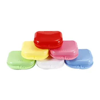

Denture bath box clean teeth box denture storage box artificial tooth box drip storage container home storage box