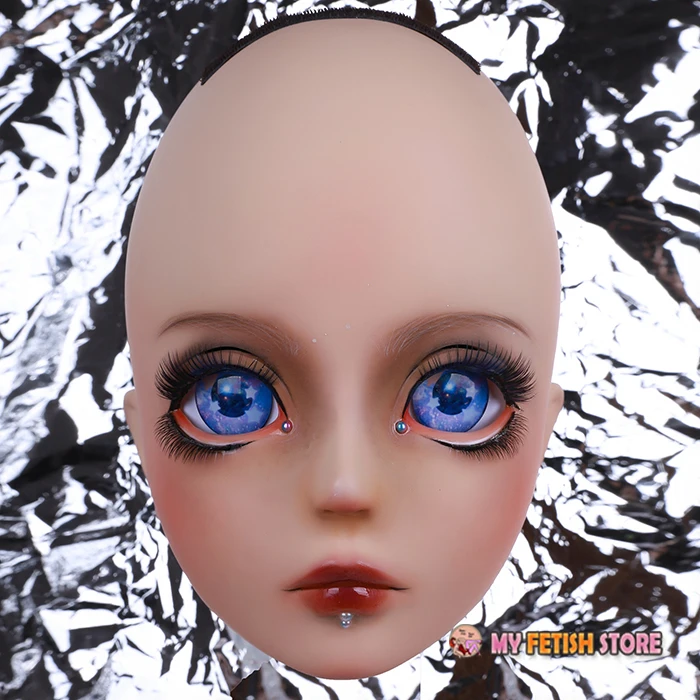 S08) HIDOLLS качество ручной работы Женская девочка Смола половина головы Косплей Японская ролевая игра BJD кигуруми маска Трансвестит кукольная маска