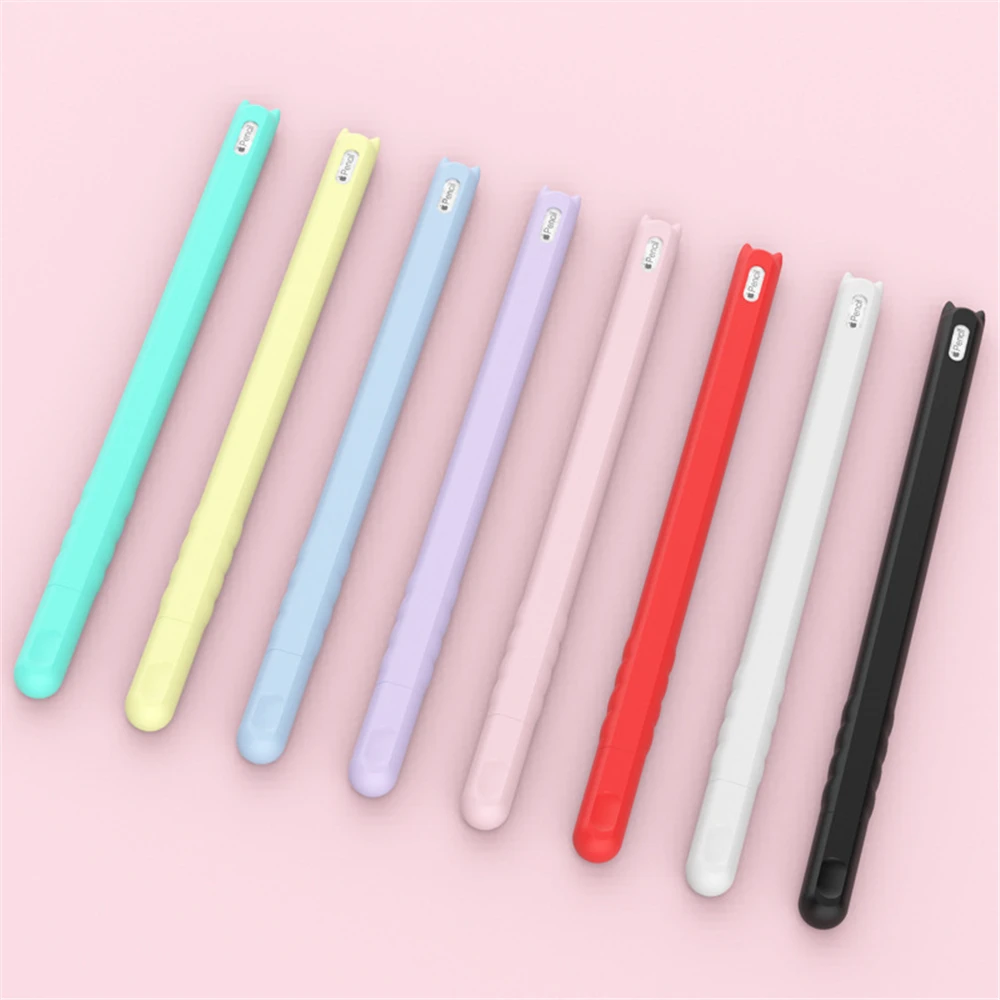 1 комплект цветной Мягкий силиконовый чехол колпачок для наконечника рукав обертывание наконечник держатель для планшета ручка чехол для Apple Pencil 2 iPad Pro Аксессуары для телефона
