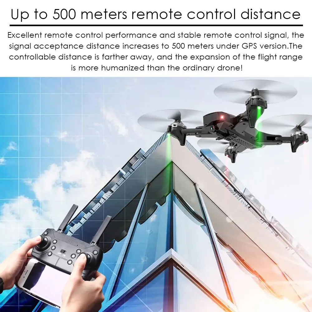 4K складной Дрон с GPS аэрофотосъемка двойная интеллектуальная точность позиционирования возврат четырехосный CS-7 пульт дистанционного управления