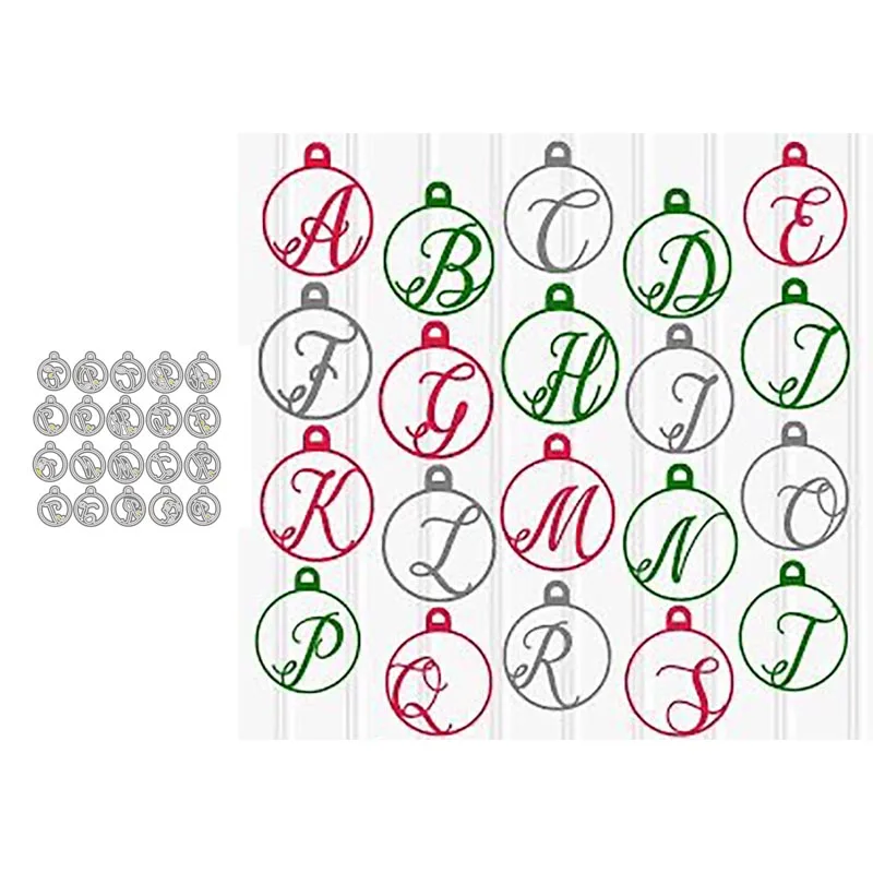 

Metal Cutting Dies Scrapbooking Sphere English Letters for Album Paper DIY Gift Card Decoration Embossing Dies New 2021