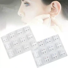 12 Pairs Ear Piercing Special Ear Studs Surgical Steel Ear Studs Earrings Set Medical Ear Piercing Tool Kits Jewelry Ear Studs
