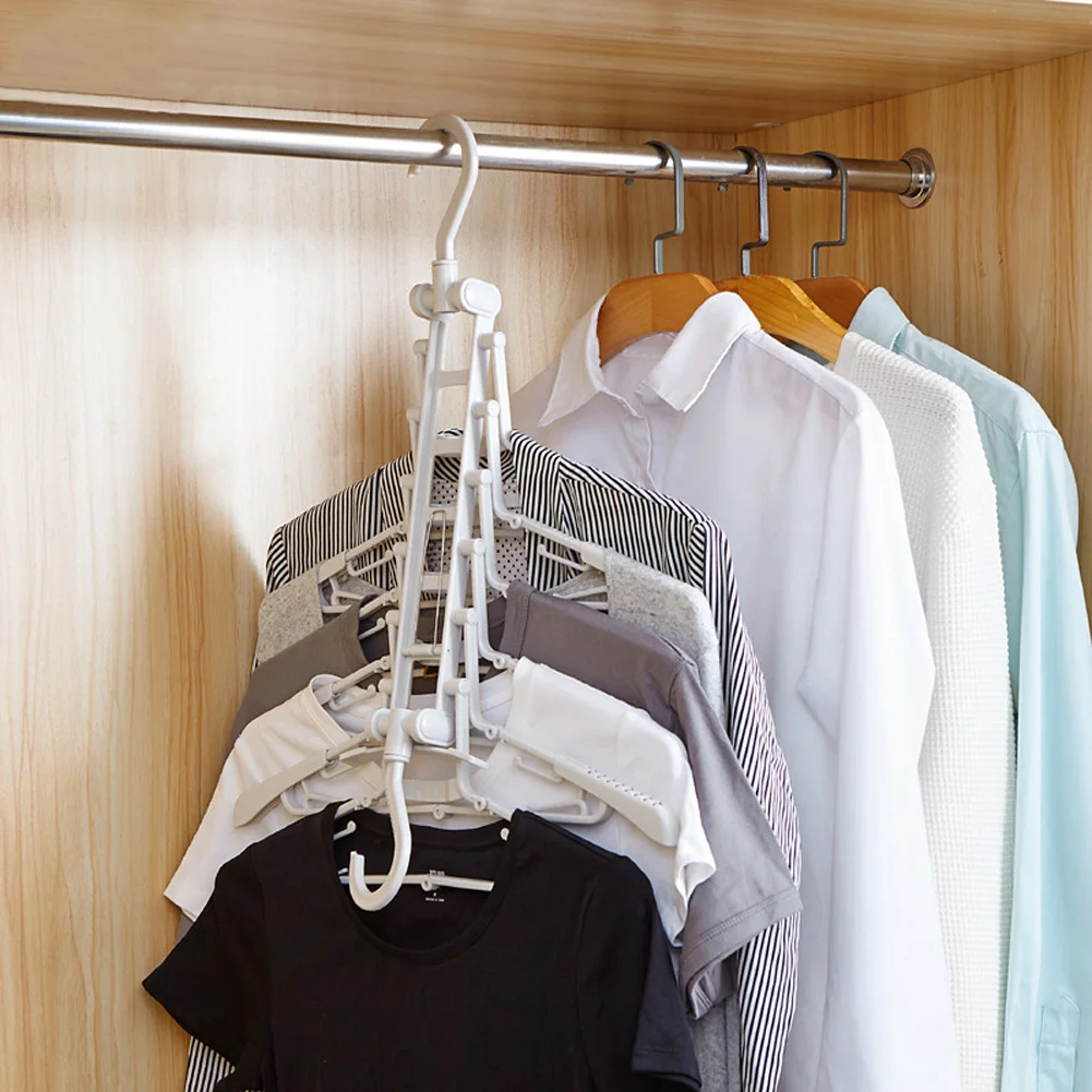 

Non-Slip Multifunction Magical Hanger Ultra Thin Space Saving 360 Degree Roating Wardrobe Finishing Thin Shirts,Dress, Coats
