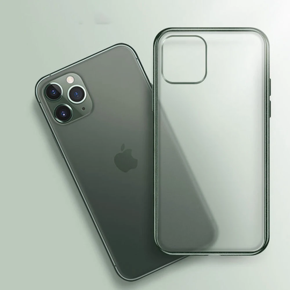 Матовый мягкий чехол с покрытием для iPhone 11 Pro X XR XS MAX, Ультратонкий Прозрачный чехол для iPhone 10 7 8 6 6S Plus, чехол
