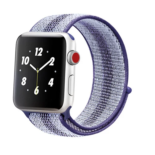 new midnight blue Спортивный нейлоновый ремешок для apple watch 4, apple watch 5, ремешок correa iwatch 44 мм, 40 мм, 38 мм, 42 мм, apple watch series 4, 3, 2, 1 - Цвет ремешка: new midnight blue