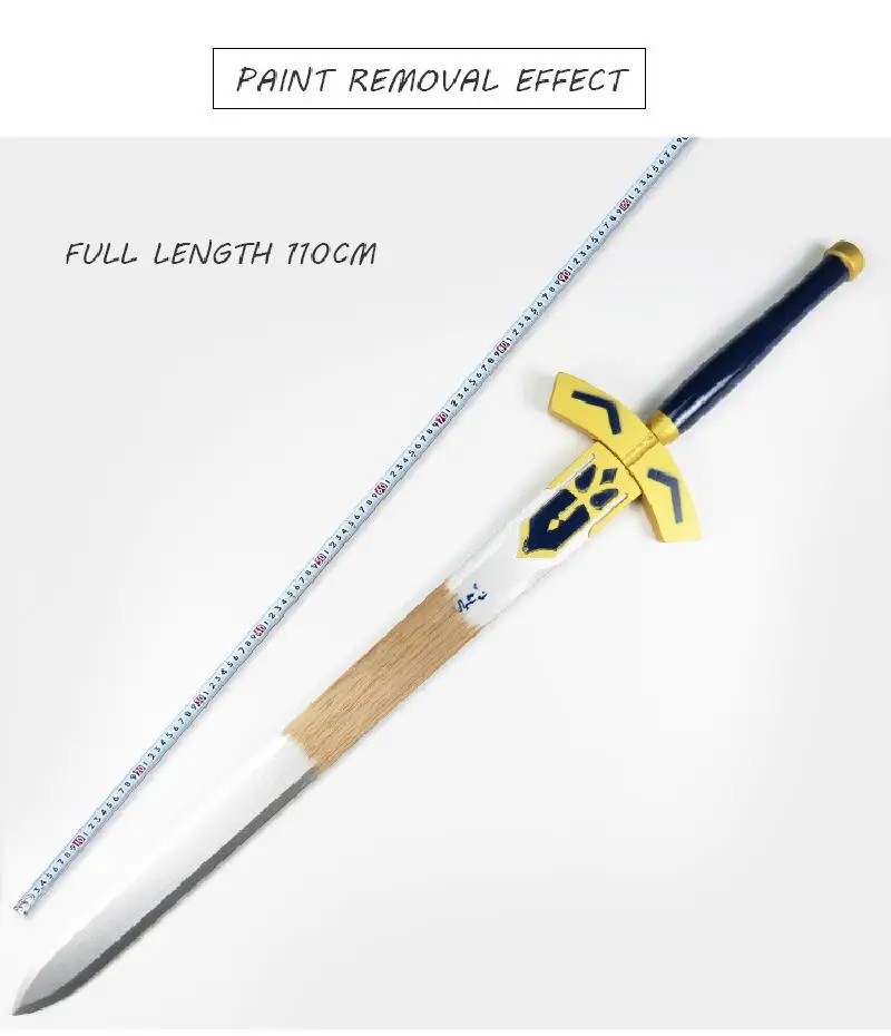 Fate Stay Night деревянный меч оружие Alter Saber Аниме Косплей Armed Excalibur игра деревянный нож Самурай Espada игрушки для подростков