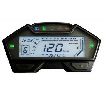 

Multifunctional LCD Odometer Kph Mph RPM Speed Modification Accurate Fuel Gauge Accessories Motorcycle Speedometer Universal