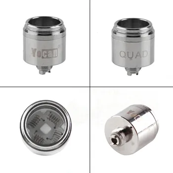 

5pcs Original Yocan Evolve Plus XL Vaporizer Coil Quad Quatz Rod Coils with Coil Cap for Evolve Plus XL Vape Pen E-Cigarette Kit