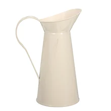 Ваза для хранения цветов-ведро-контейнер для кувшина для инструментов Свадебный орнамент потертый шик крем ваза для цветов Ретро железная Ванна домашний декор