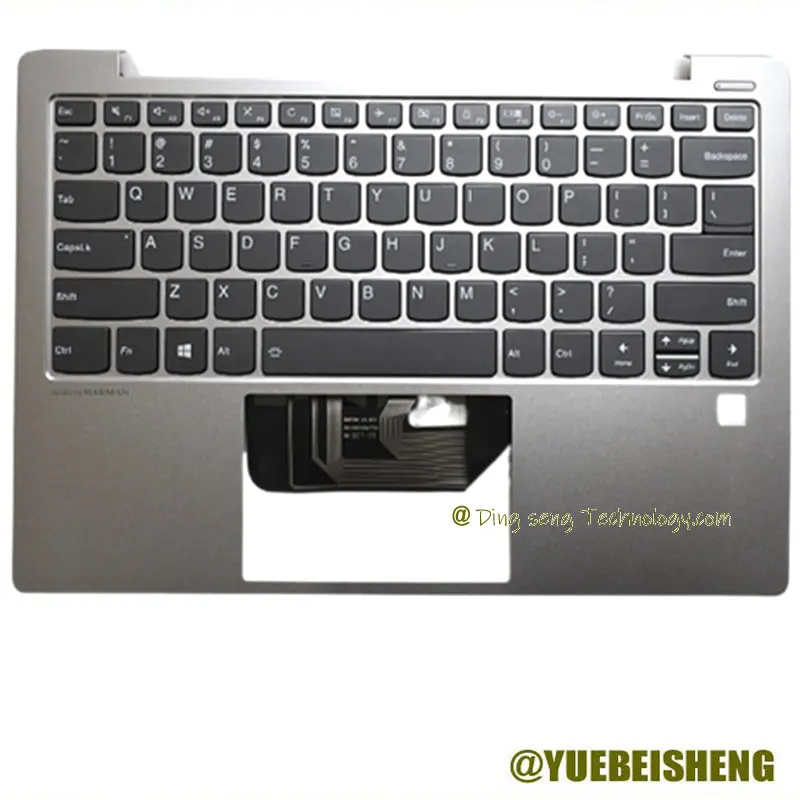 New/org For Lenovo IdeaPad S530 S530-13 S530-13IWL IML Palmrest US Keyboard Upper cover Backlit W/FPR SILVER | Компьютеры и офис