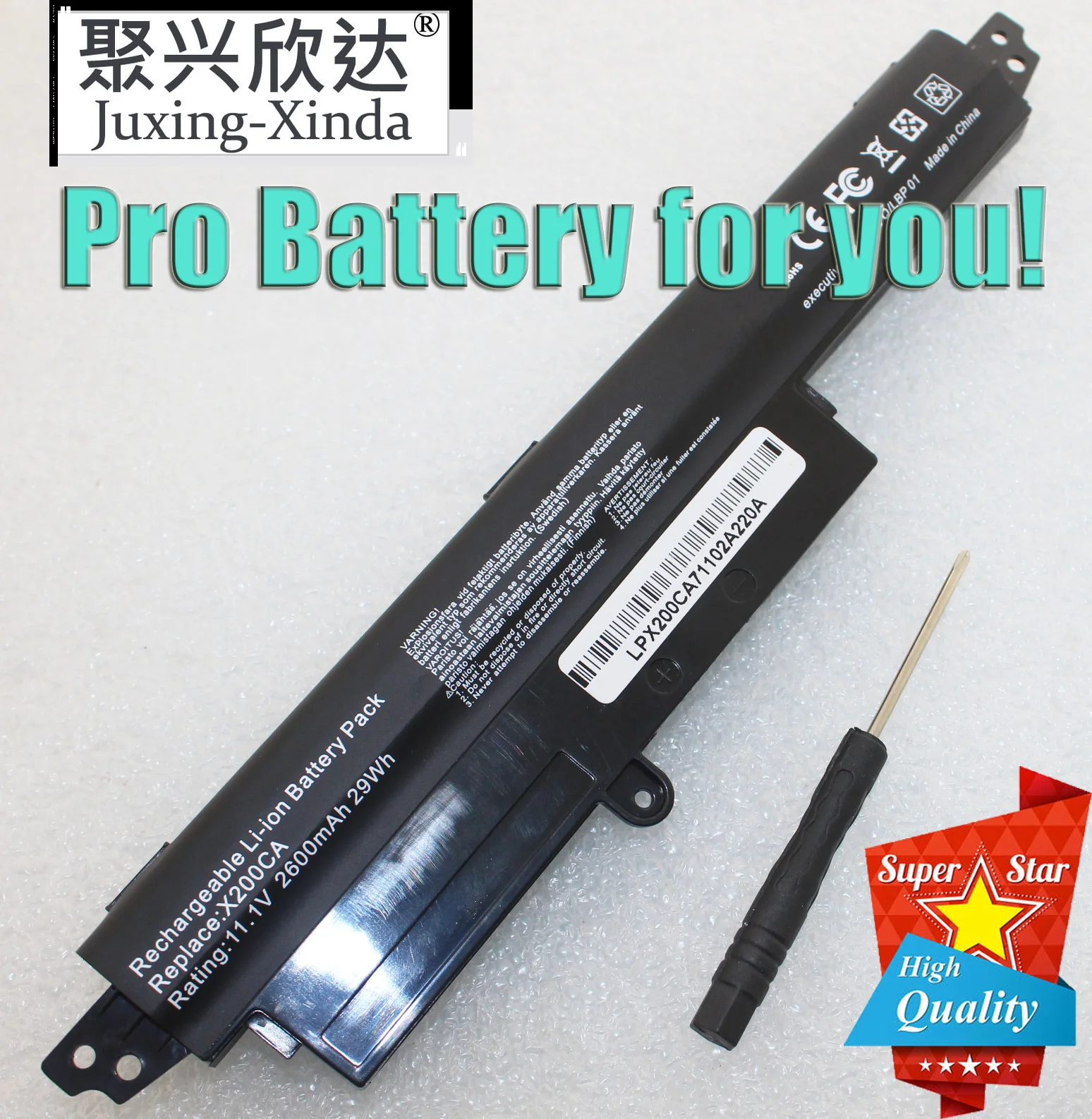 

Laptop Battery A31LMH2 A31N1302 Battery pack For ASUS For VivoBook X200CA X200MA X200M X200LA F200CA 200CA 11.6" A31LMH2 A31LM9H