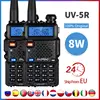 2pcs Real 8W Baofeng uv-5r Walkie Talkie High Power Portable Ham CB Radio uv 5r Dual Band VHF/UHF FM Transceiver Two Way Radio ► Photo 1/6