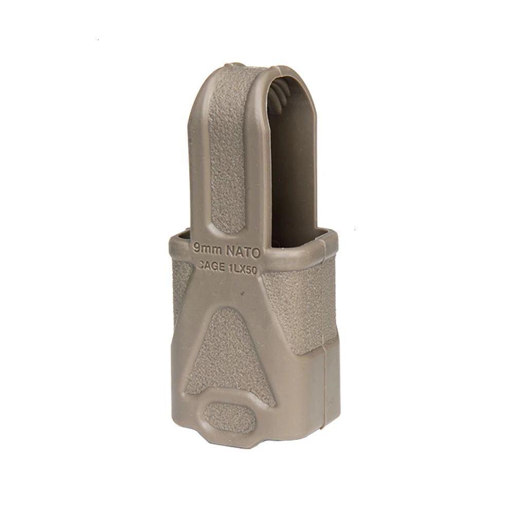9MM FDE Тактический 9мм 5.56 7.62 Резиновая обойма с петлями Fast Mag For M4 / 16 Assist Magazine BK / FDE / FG Стрельба Охота Пейнтбол Airsoft - Цвет: 9MM FDE