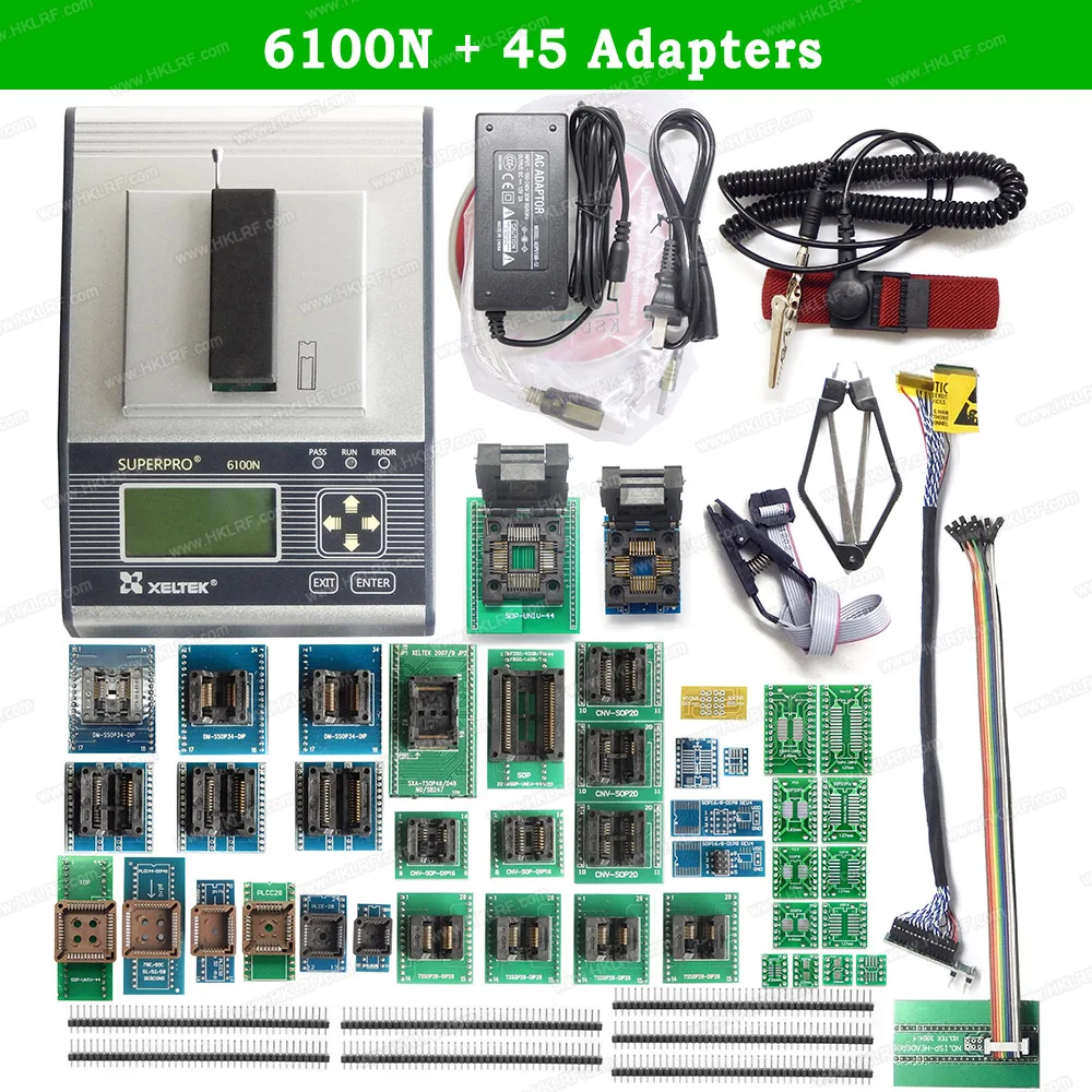 Программатор XELTEK SuperPro 6100N + 45 адаптеров с кабелем EDID ISCP универсальный