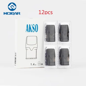 

12pcs Original Hcigar Akso OS Pod Cartridge 1.4ml Capacity with 1.8ohm Coil for Hcigar Akso OS Pod Starter Kit Vape Accessory